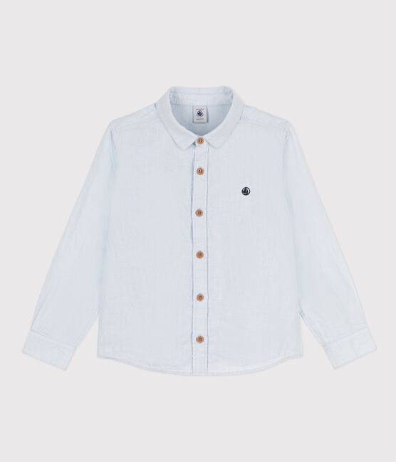 Camicia a manica lunga in lino bambino PLEINAIR