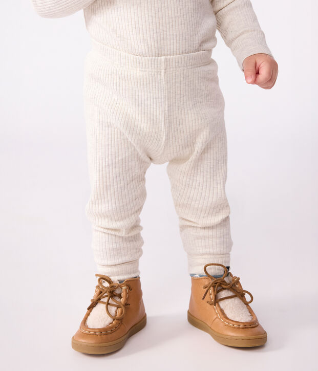 Leggings in cotone tinta unita neonato MONTELIMAR CHINE
