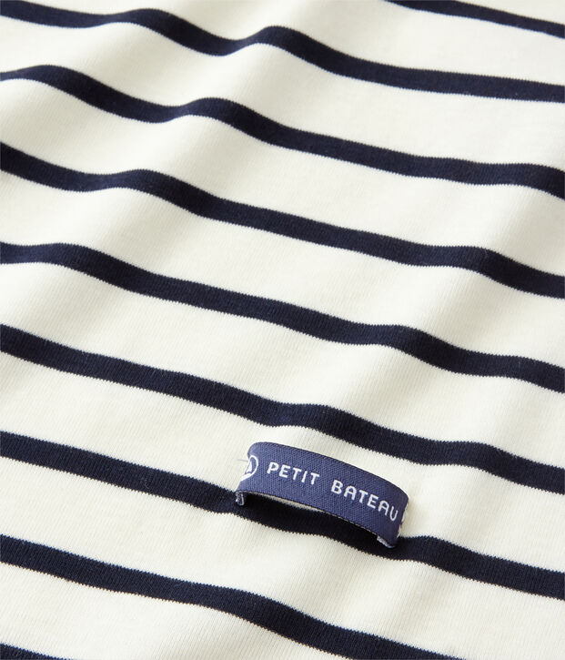 Sciarpa donna a righe mariniere bianco/blu