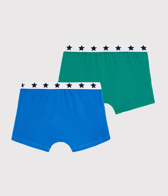 Confezione da 2 boxer ragazzo in cotone biologico e elastan variante 1