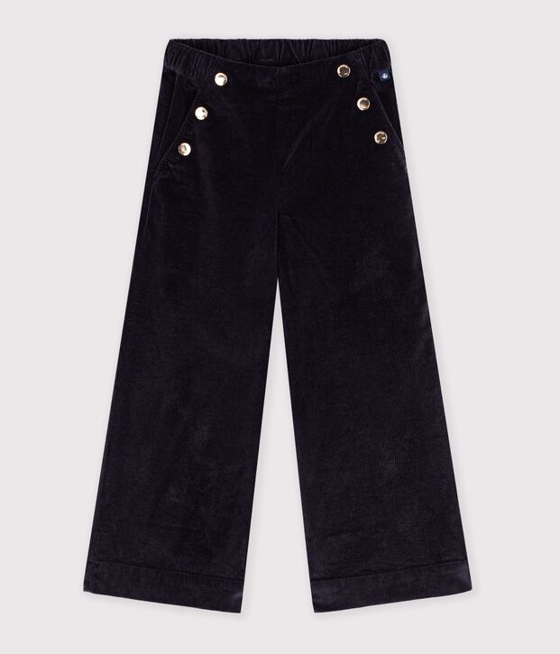 Pantaloni da bambino a gamba larga in velluto SMOKING