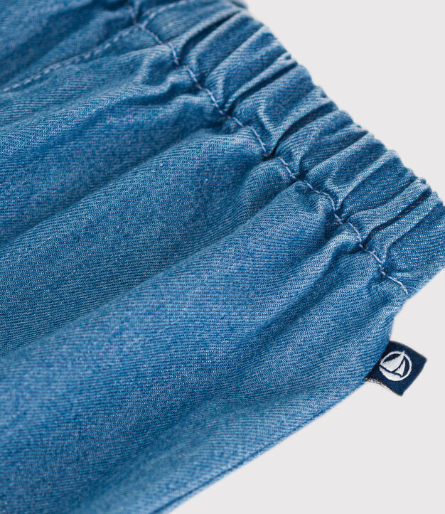 Pantaloni in denim leggero per beb&egrave; blu