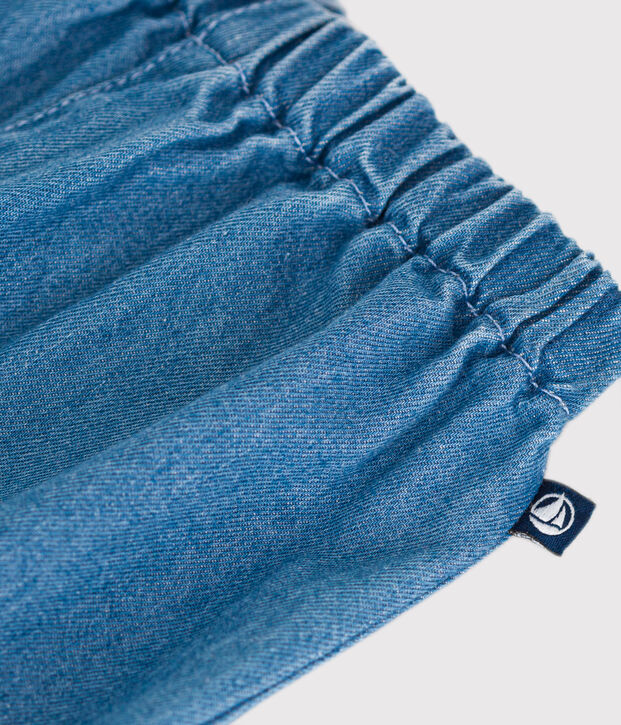 Pantaloni in denim leggero per beb&egrave; blu