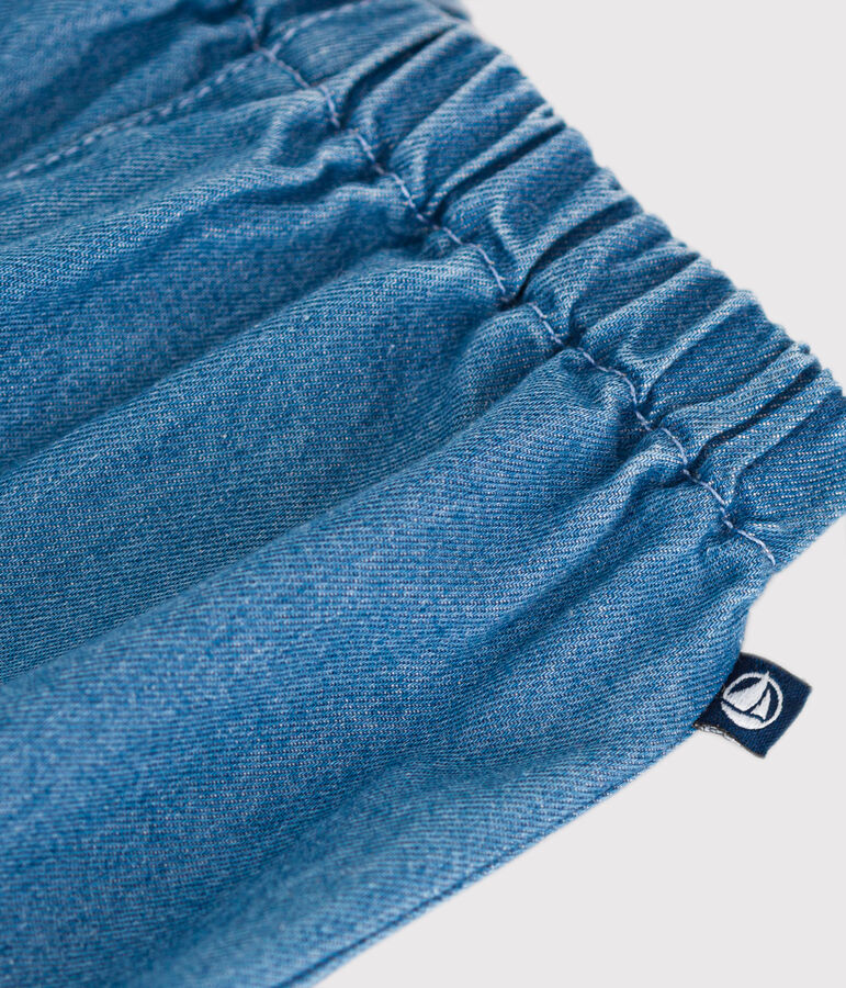 Pantaloni in denim leggero per beb&egrave; blu DENIM CLAIR