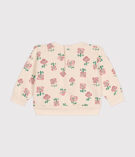 Maglia in tessuto felpato neonato bianco AVALANCHE/ MULTICO
