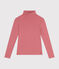 T-shirt donna L'Iconique in cotone con collo a lupetto rosa ROSEWOOD