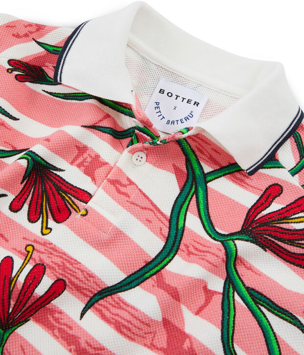 Polo a maniche corte bianco/multicolore