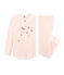 Pigiama bambina in cotone bianco MARSHMALLOW/rosa ROSAKO