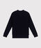 Maglione a costa inglese in cotone Donna blu SMOKING