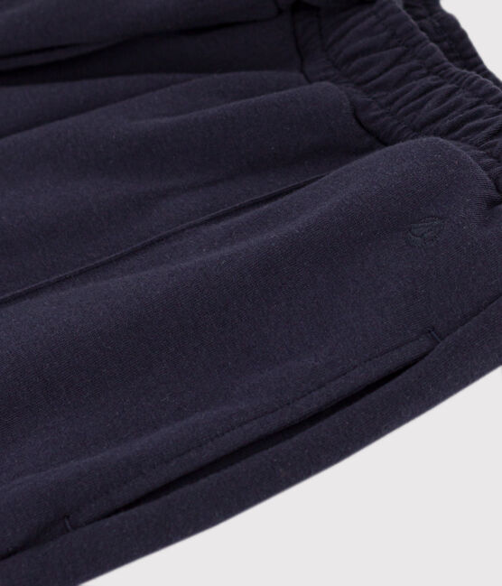 Pantaloni in cotone e elastan donna blu SMOKING