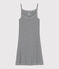Abito con spalline iconico in cotone Donna blu SMOKING/bianco MARSHMALLOW