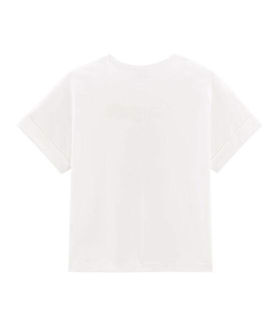 T-shirt a maniche corte bambina bianco MARSHMALLOW