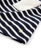 Abito maniche lunghe bambina blu SMOKING/beige COQUILLE