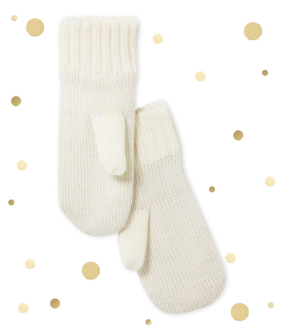 Guanti per bambina beige COQUILLE/giallo DORE