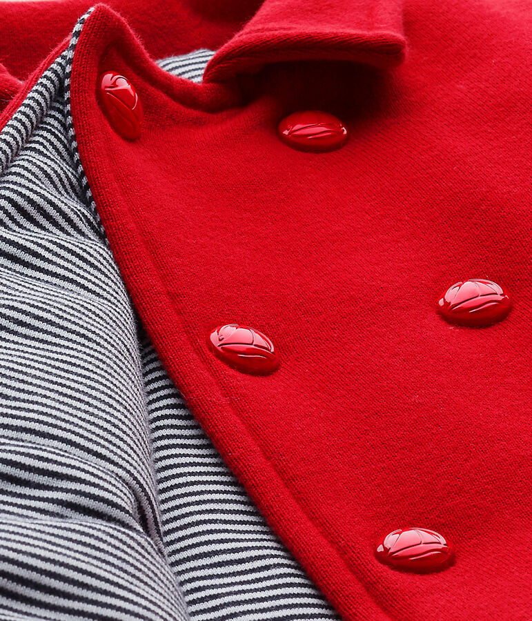 Caban unisex in felpa rosso TERKUIT