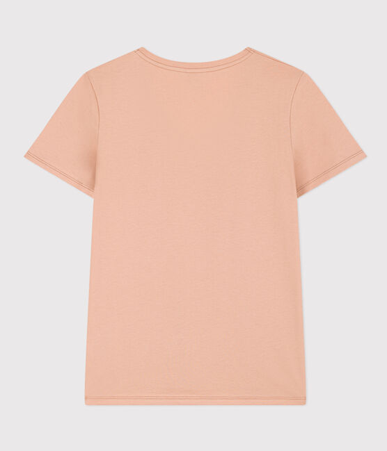 T-shirt LE DROIT scollo a V in cotone Donna beige VINTAGE