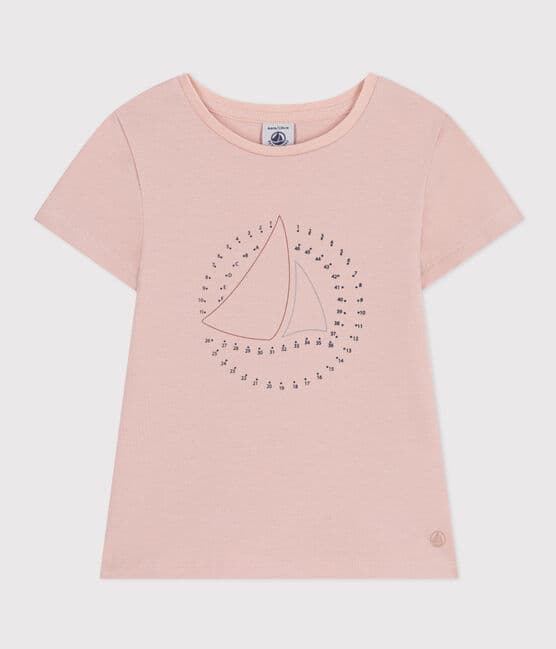 T-shirt in jersey leggero bambina rosa SALINE