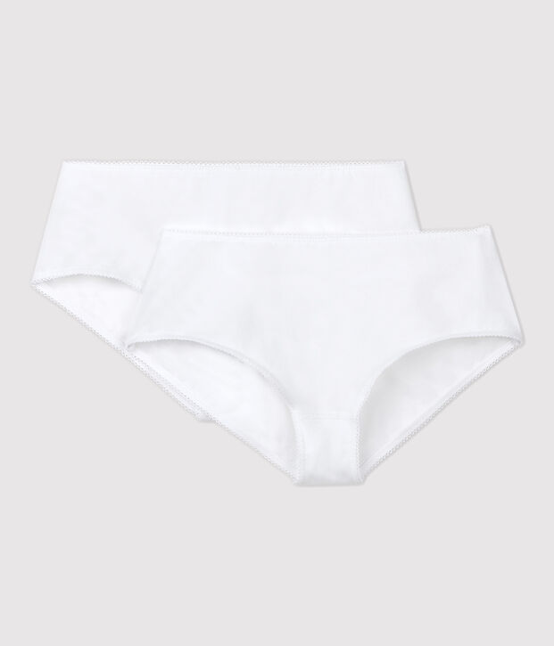 Confezione da 2 mutandine bianche ragazza multicolore