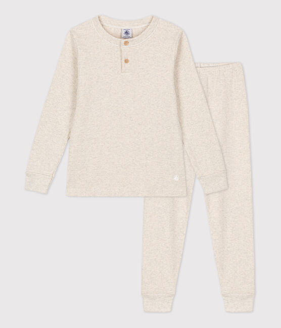 Pigiama di cotone per bimbo/bimba beige MONTELIMAR CHINE