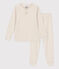 Pigiama di cotone per bimbo/bimba beige MONTELIMAR CHINE