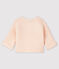Cardigan bebè in tricot di cotone biologico rosa FLEUR