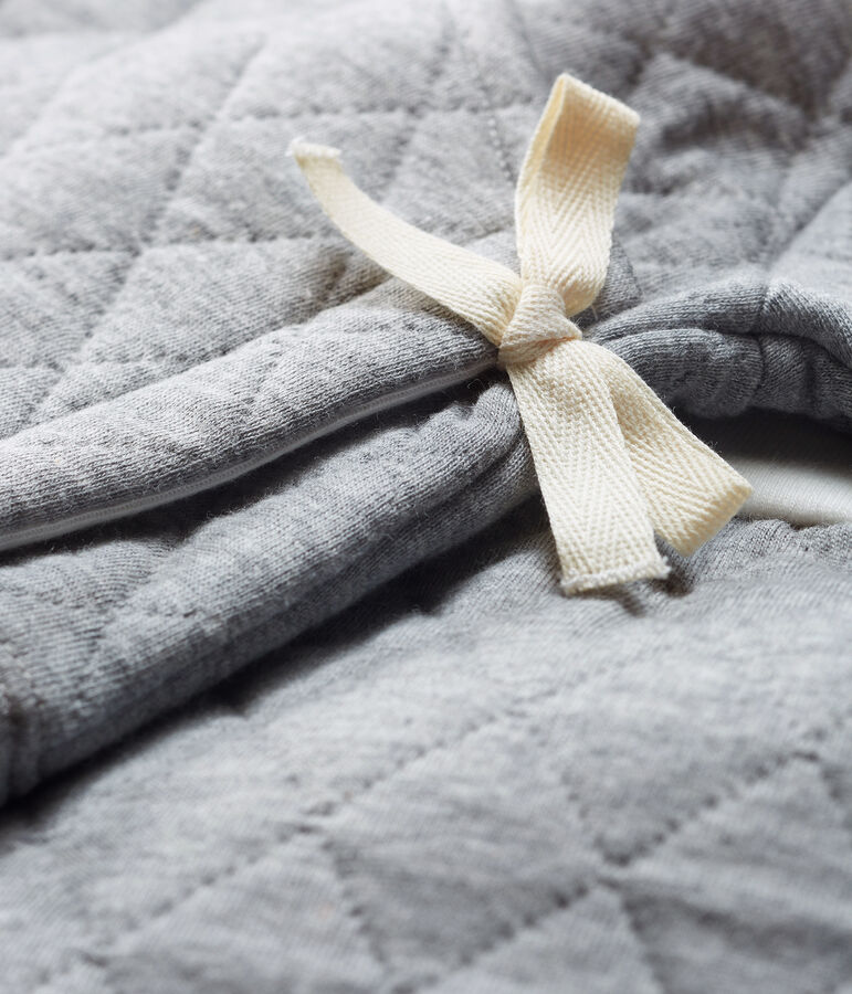 Completo due pezzi beb&egrave; in tubique trapuntato grigio SUBWAY CHINE CN