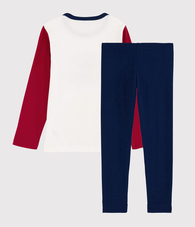 Pigiama bambino in cotone blu/multicolore