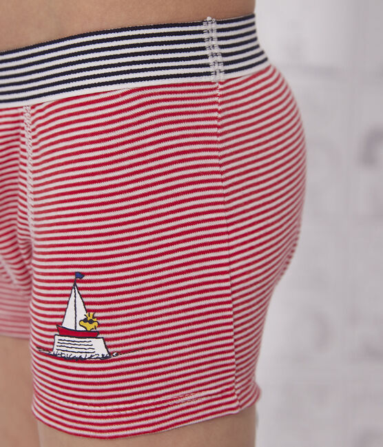 Confezione da 3 boxer bambino in cotone Petit Bateau X Snoopy variante 1