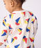 T-shirt a maniche lunghe in cotone con barche stampate neonato MILK/ MULTICO