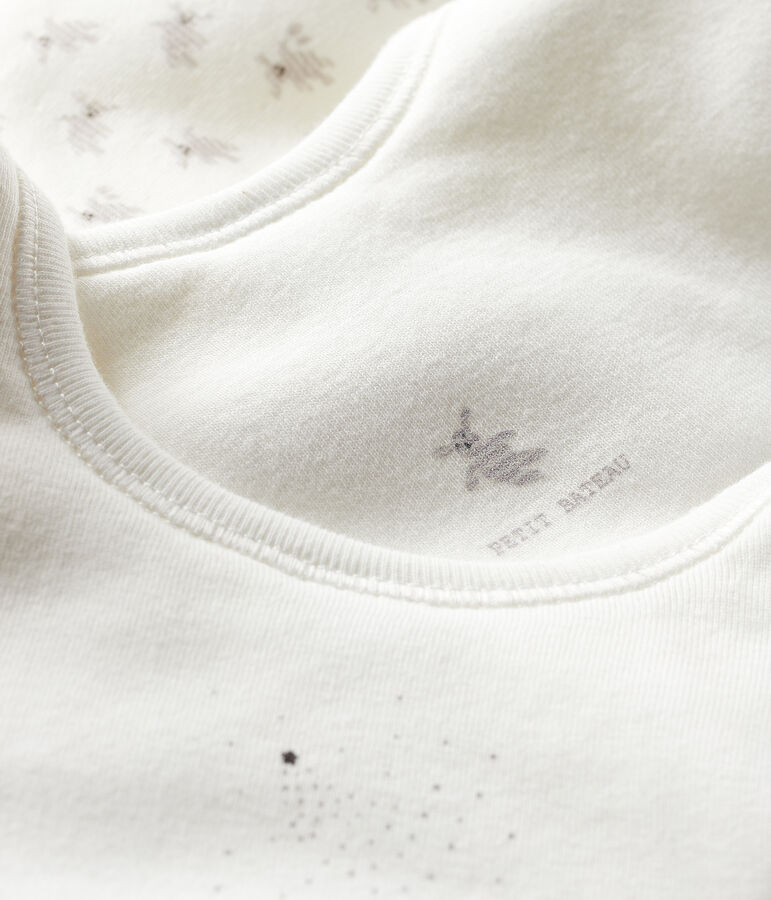 Trio di bavaglini beb&egrave; a costine variante 1