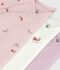 Set di body incrociati a maniche corte in cotone fantasia neonato multicolore