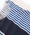 T-shirt maniche corte donna in lino bianco MARSHMALLOW/ MULTICO CN