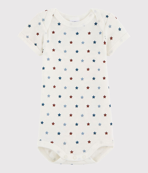 Body a manica corta beb&egrave; unisex bianco/multicolore