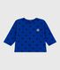 T-shirt a maniche lunghe in cotone con stelle stampate neonato