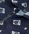 Giacca a vento in tessuto riciclato unisex blu MEDIEVAL/bianco MARSHMALLOW
