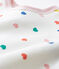 Tutina pigiama bambina in molleton bianco MARSHMALLOW/bianco MULTICO