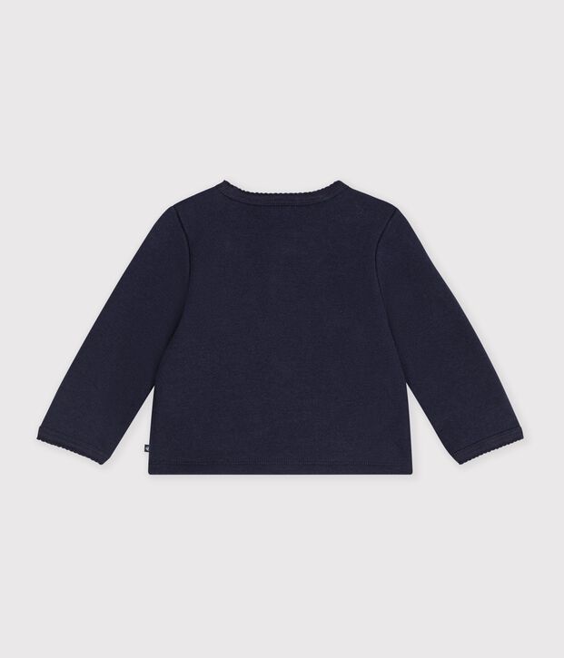 Cardigan in cotone tinta unita con stemma a cuore neonato SOIR