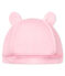 Cuffietta nascita bebè unisex velluto rosa VIENNE