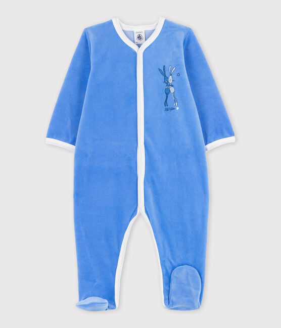 Tutina pigiama bebè blu PORCELAINE