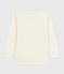 T-shirt a maniche lunghe in lana e cotone tinta unita bambino grigio ECRU