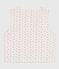 Cardigan senza maniche double face in cotone con stampa neonato bianco MARSHMALLOW/bianco MULTICO