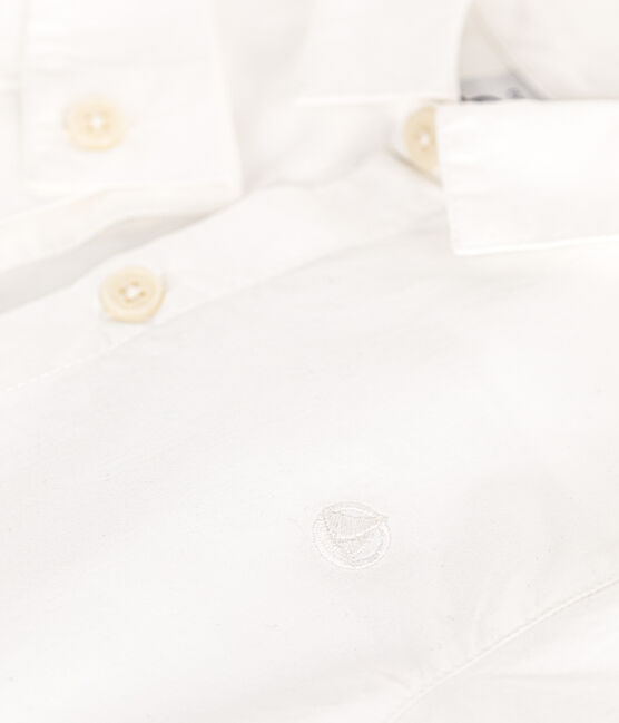 Camicia in popeline neonato bianco ECUME