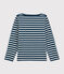 T-shirt marinière bambino Petit Bateau x Deyrolle blu SHADOW/bianco MARSHMALLOW