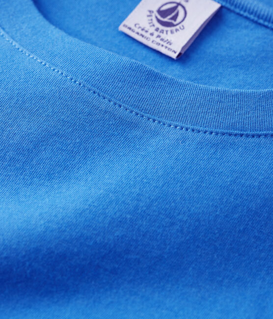 T-shirt TAGLIO REGULAR girocollo in cotone bio Donna blu BRASIER