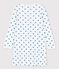 Camicia da notte a manica lunga con cuori blu bambina in cotone bianco MARSHMALLOW/blu BRASIER