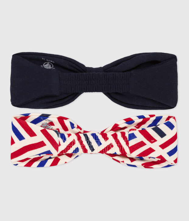 Confezione da 2 fasce a fantasia beb&egrave; multicolore