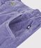 Pantaloni in velluto bambino viola