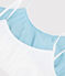 Confezione da 2 brassière pois argento ragazza in cotone biologico e elastan variante 1