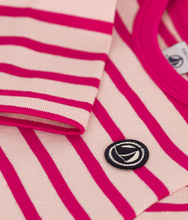 Marini&egrave;re beb&egrave; in cotone spesso rosa/rosa