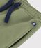Joggers in cotone tinta unita bambina verde